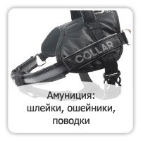 Амуниция: шлейки, ошейники, поводки